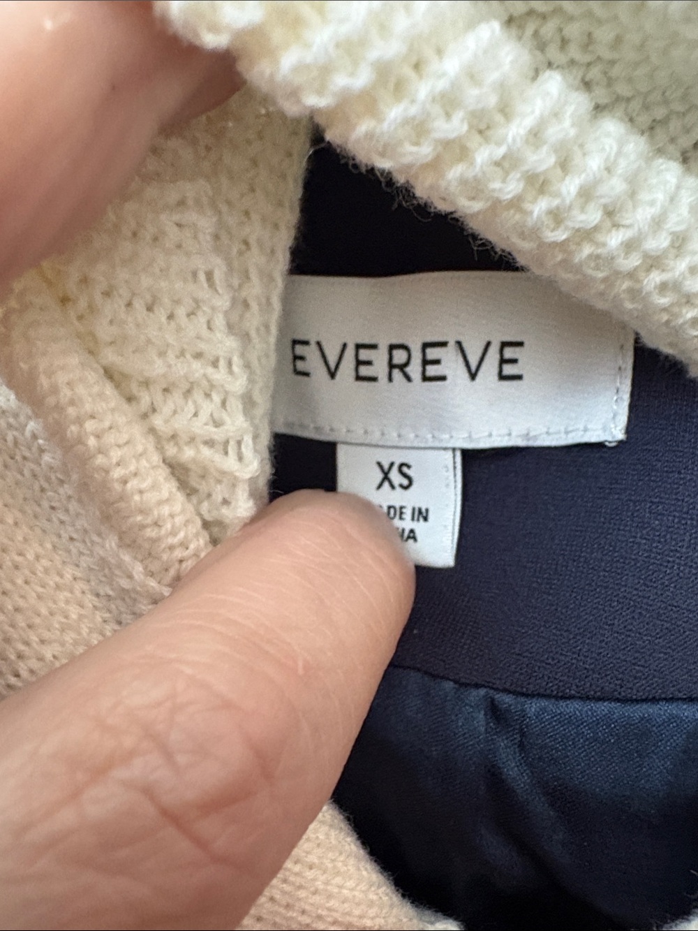 Evereve Central Park West Dawson Nautical Stripe Dickey Blazer Navy Layered XS - Picture 3 of 7